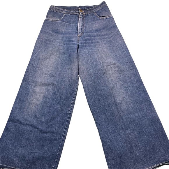 Vintage 70s denim bellbottoms 30 x 30 USA amazing! - Picture 7 of 9